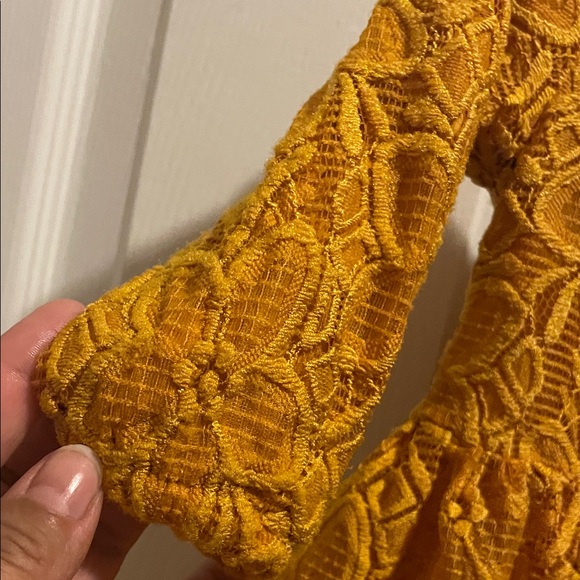 Cat & Jack Mustard Lace Dress - Picture 4 of 4